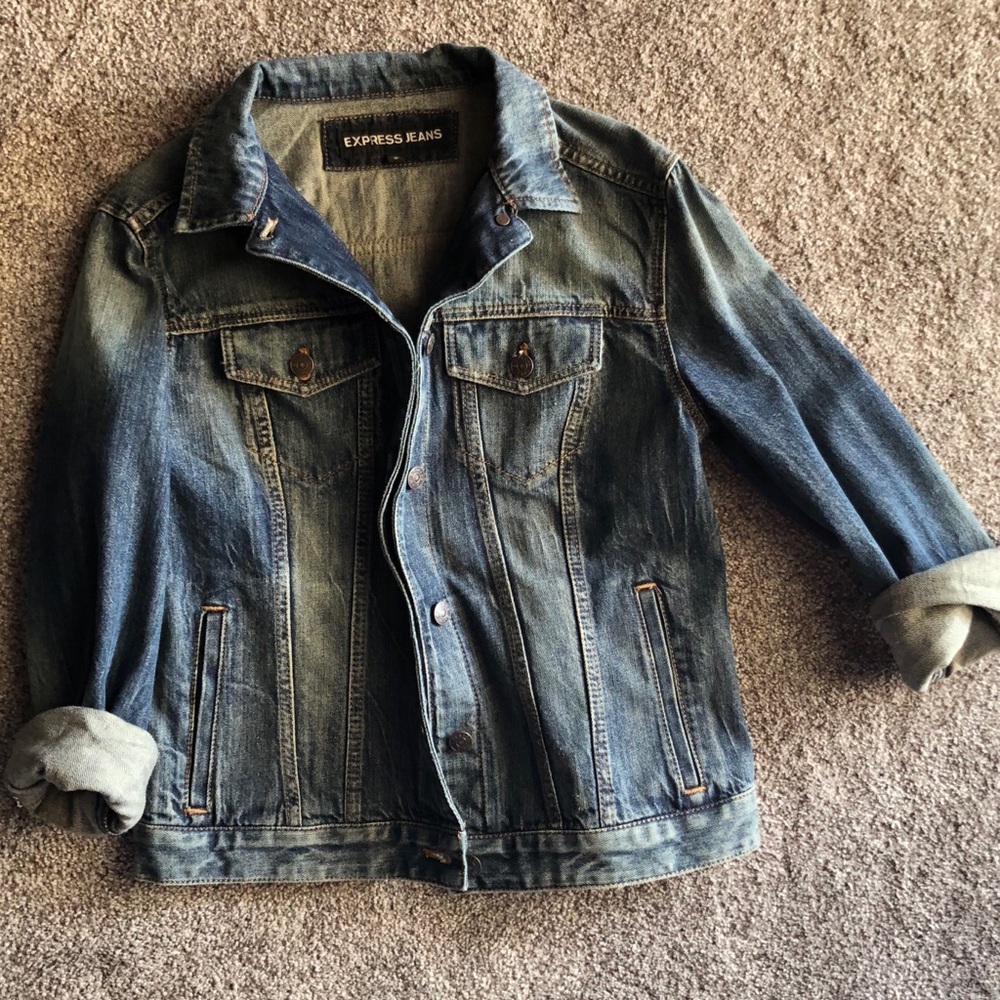 Express jean jacket size M